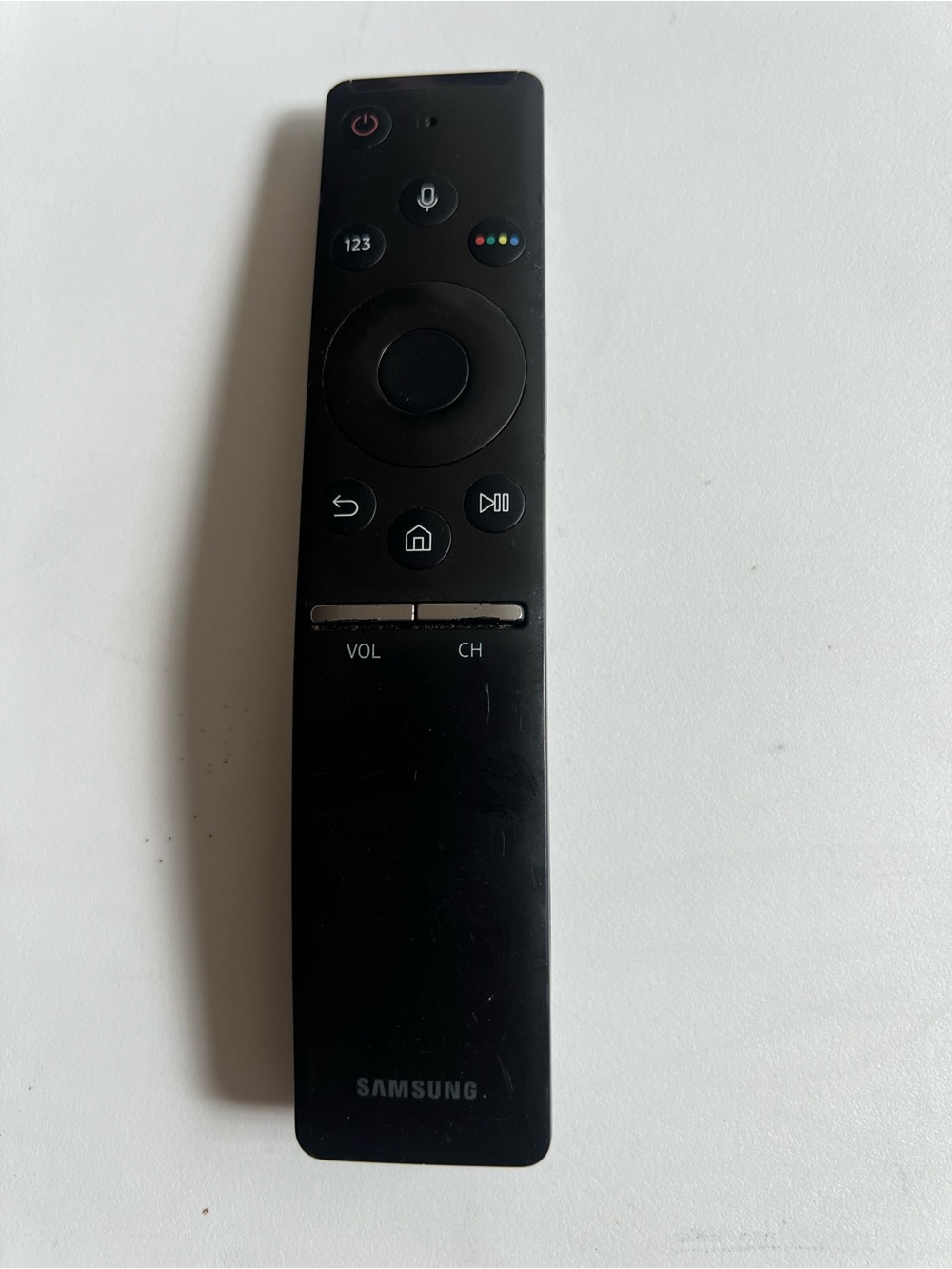 OME Genuine Samsung Black Slim TV Remote with Voice Button in Working Perfectly